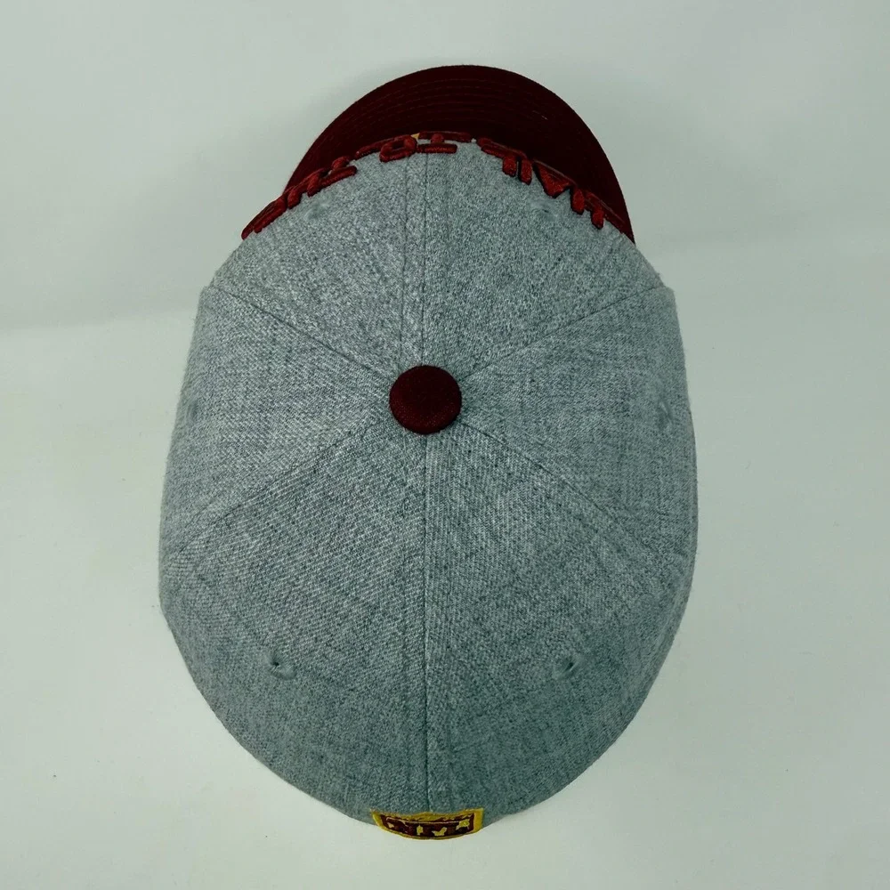 New Era 39THIRTY Washington Redskins Hat Grey Burgundy Stretch Fit Child/Youth